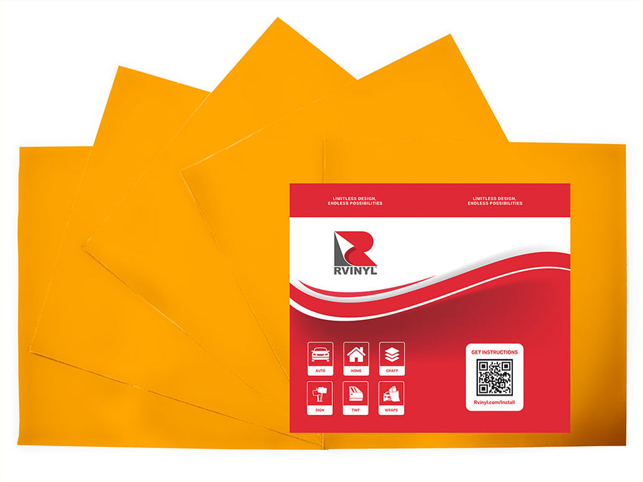 Oracal 951 Golden Yellow Craft Vinyl Sheet Pack