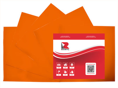 Oracal 951 Deep Orange Craft Vinyl Sheet Pack