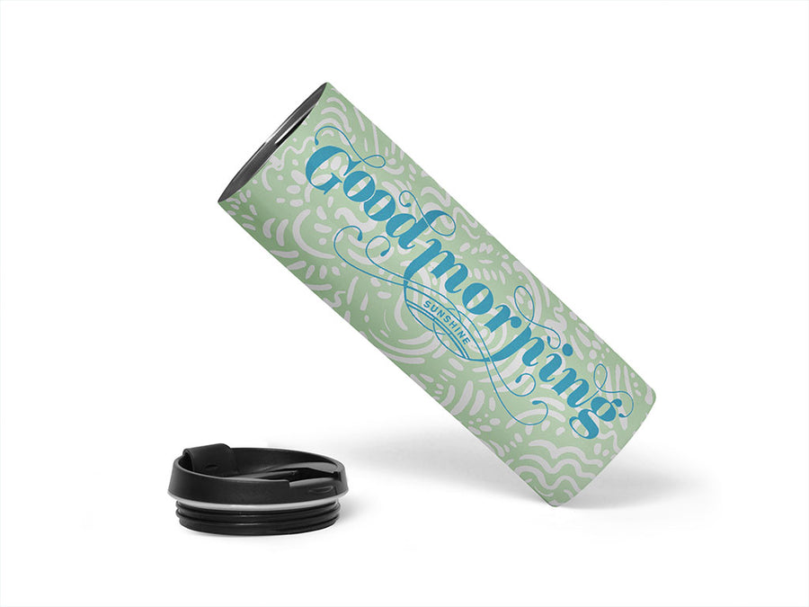 Oracal 951 Bever Blue Metallic Water Bottle DIY Stickers