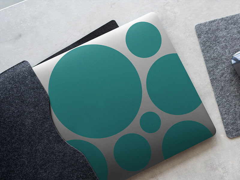 Oracal 951 Teal Metallic DIY Laptop Stickers