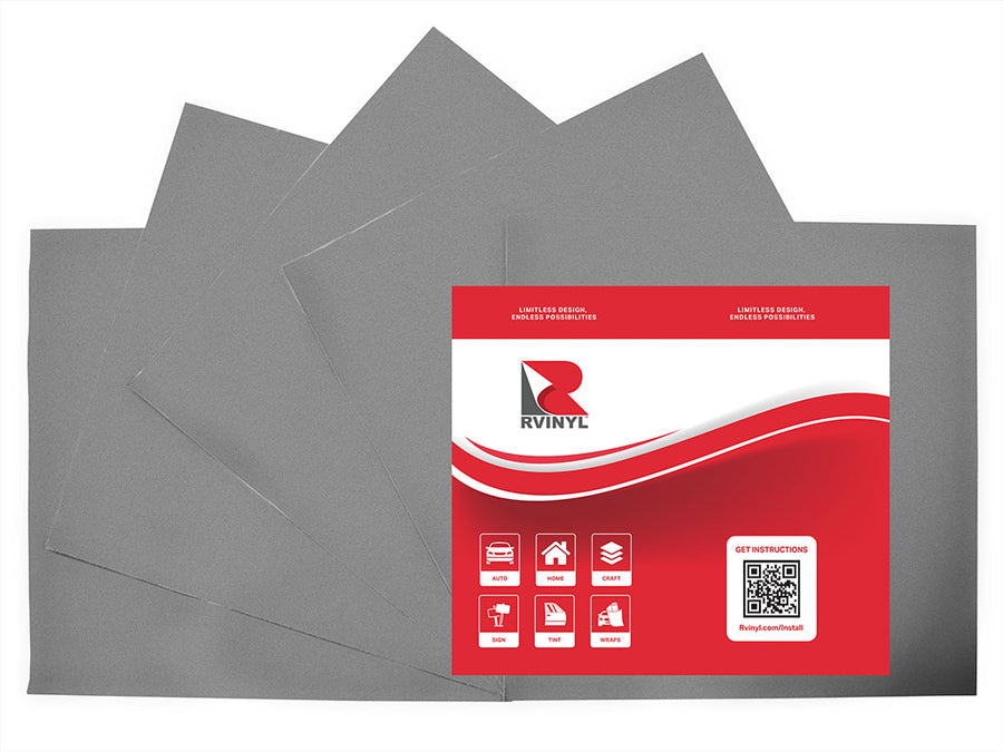 Oracal 951 Gray Metallic Craft Vinyl Sheet Pack