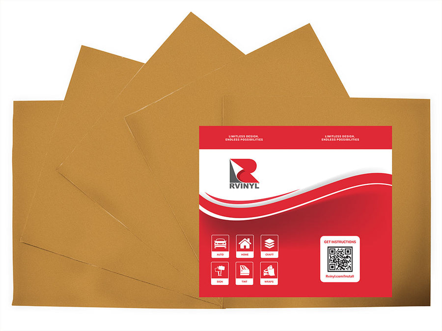 Oracal 951 Pale Gold Craft Vinyl Sheet Pack