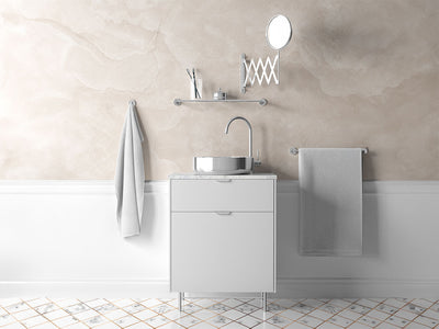 ORACAL® 970RA Matte White Bathroom Cabinet Wraps