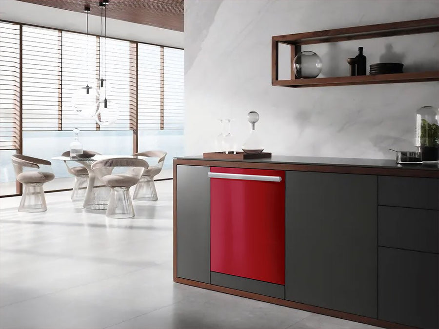 ORACAL® 970RA Gloss Dark Red Wrapped Dishwasher Example