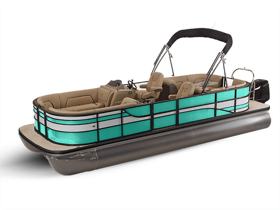 ORACAL 970RA Matte Mint Pontoon Custom Boat Wrap