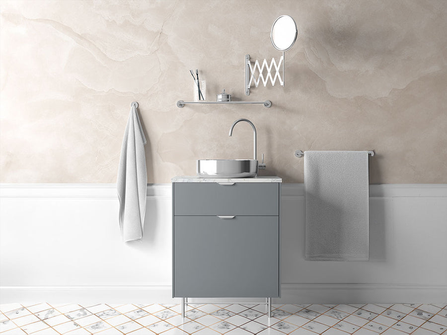 ORACAL® 970RA Gloss TeleGray Bathroom Cabinet Wraps