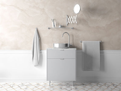 ORACAL® 970RA Matte Metallic Silver Gray Bathroom Cabinet Wraps