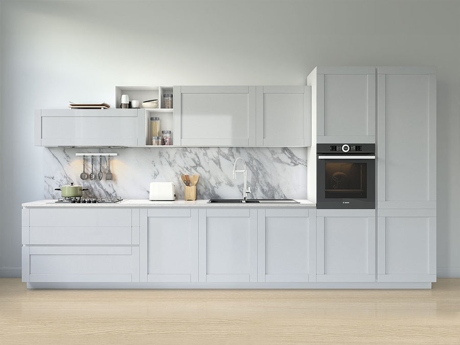 ORACAL® 970RA Matte Metallic Silver Gray Kitchen Cabinet Wraps