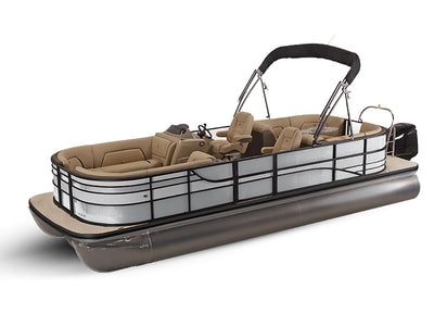 ORACAL 970RA Matte Metallic Silver Gray Pontoon Custom Boat Wrap