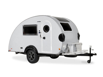 ORACAL 970RA Matte Metallic Silver Gray DIY Tear Drop Trailer Wraps