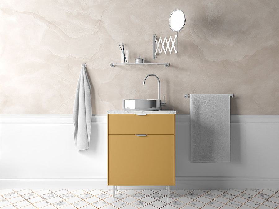 ORACAL® 970RA Matte Metallic Gold Bathroom Cabinet Wraps