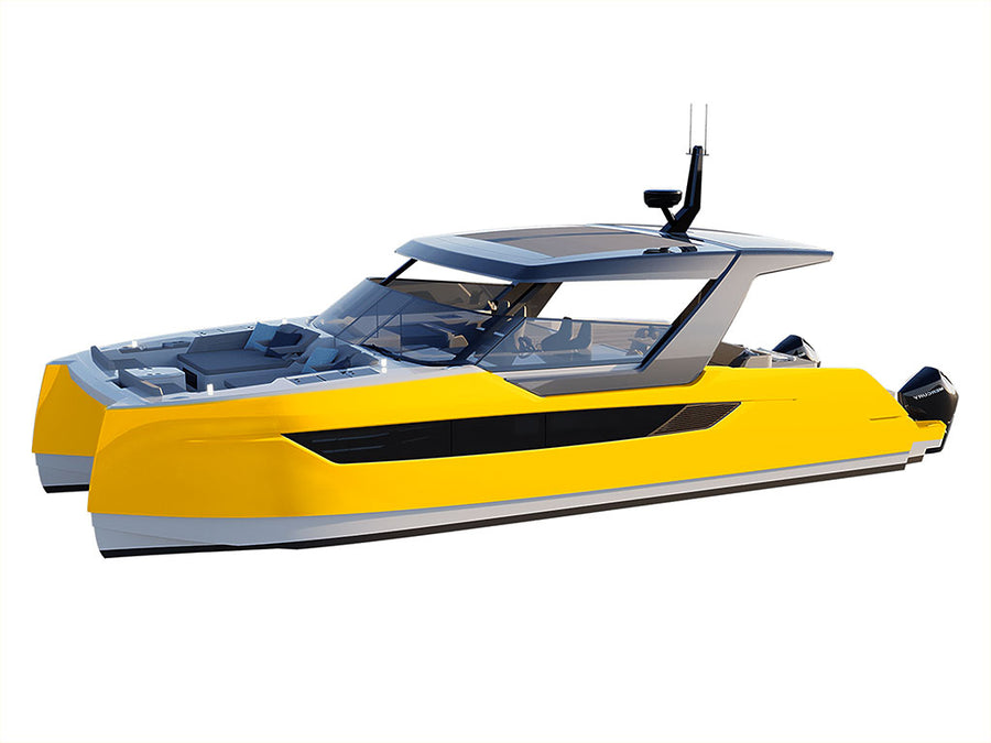 ORACAL 970RA Gloss Maize Yellow Catamaran Dual-Hull Vinyl Film Wraps