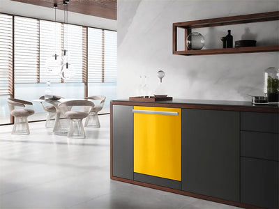 ORACAL® 970RA Gloss Maize Yellow Wrapped Dishwasher Example