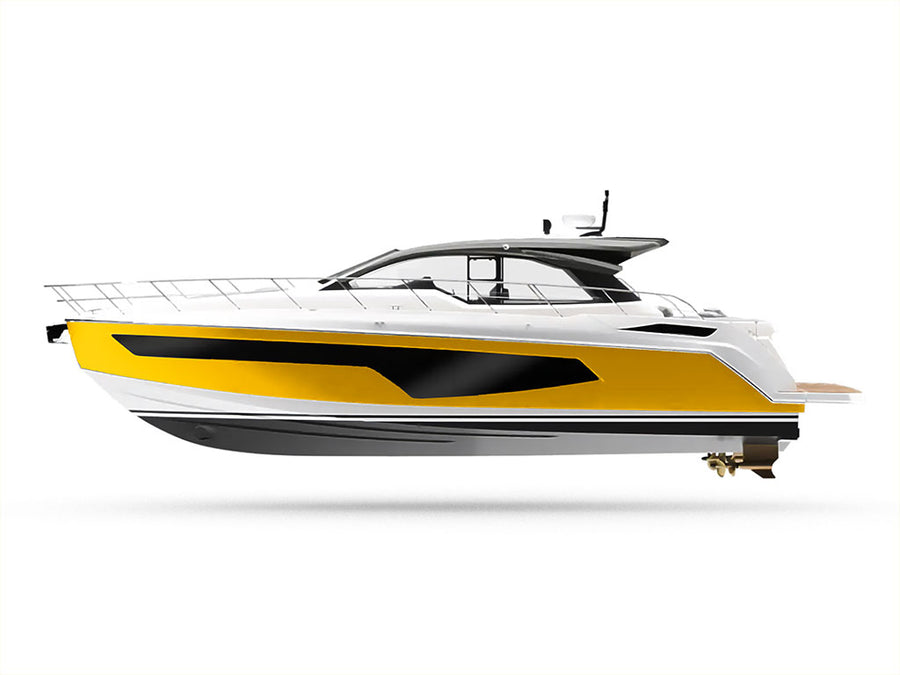 ORACAL 970RA Gloss Maize Yellow Customized Yacht Boat Wrap