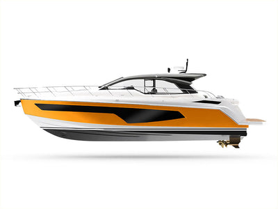 ORACAL 970RA Matte Saffron Yellow Customized Yacht Boat Wrap