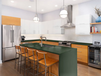 ORACAL 970RA Gloss Bottle Green Custom Kitchen Counter Wraps