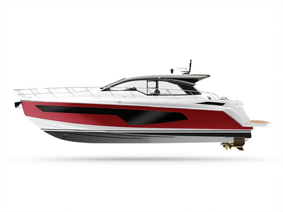 ORACAL 970RA Matte Metallic Dark Red Customized Yacht Boat Wrap