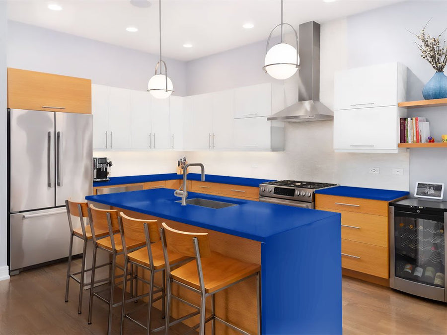 ORACAL 970RA Gloss Night Blue Custom Kitchen Counter Wraps