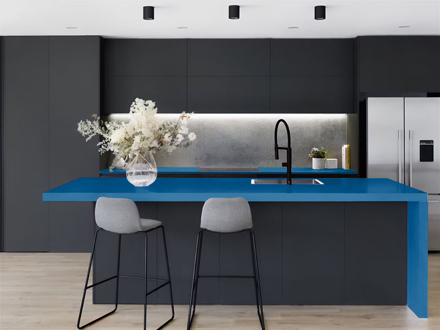 ORACAL® 970RA Gloss Indigo Blue Kitchen Countertop Wraps