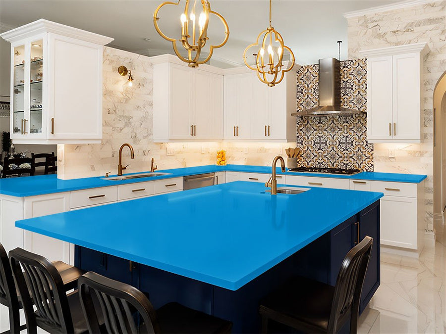 ORACAL 970RA Gloss Fjord Blue DIY Kitchen Counter Wraps