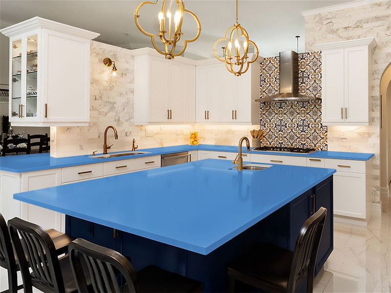 ORACAL 970RA Gloss Glacier Blue DIY Kitchen Counter Wraps