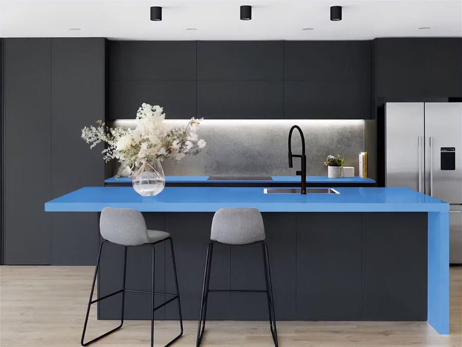 ORACAL® 970RA Gloss Glacier Blue Kitchen Countertop Wraps