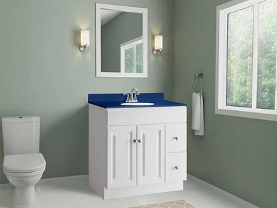 ORACAL 970RA Gloss Light Navy Custom Bathroom Counter Wraps