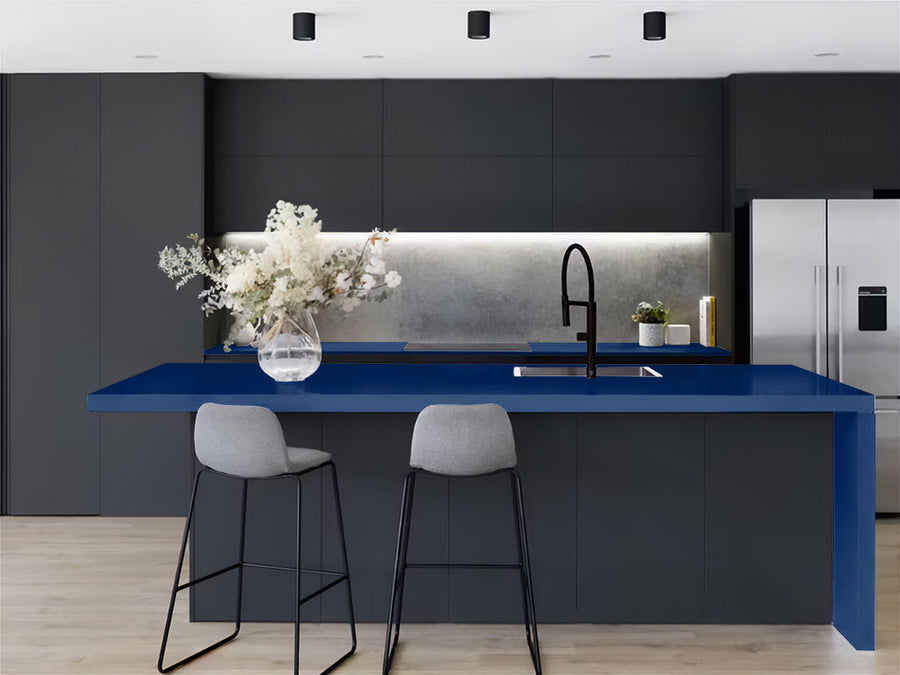 ORACAL® 970RA Gloss Light Navy Kitchen Countertop Wraps