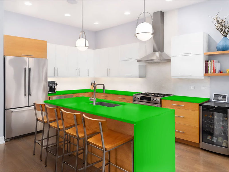 ORACAL 970RA Gloss Grass Green Custom Kitchen Counter Wraps