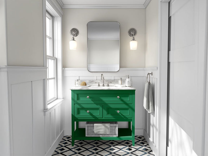 ORACAL 970RA Gloss Police Green DIY Bathroom Cabinet Wraps