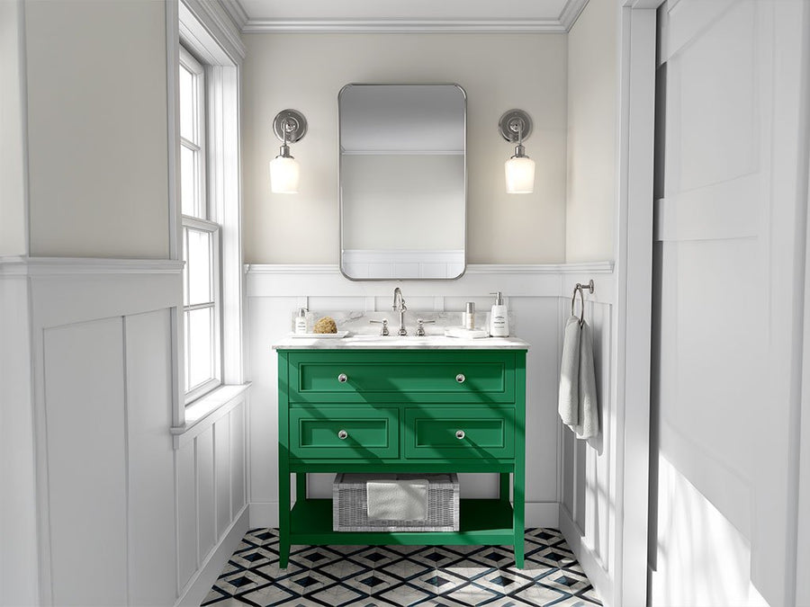 ORACAL 970RA Gloss Police Green DIY Bathroom Cabinet Wraps