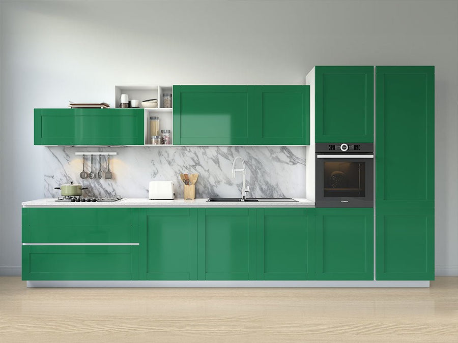 ORACAL® 970RA Gloss Police Green Kitchen Cabinet Wraps
