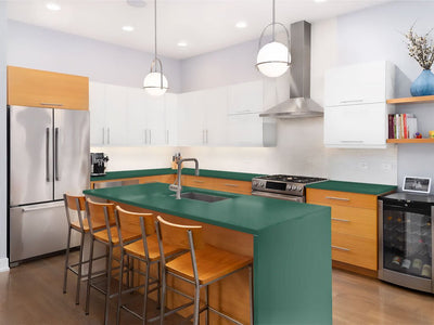 ORACAL 970RA Metallic Fir Green Custom Kitchen Counter Wraps