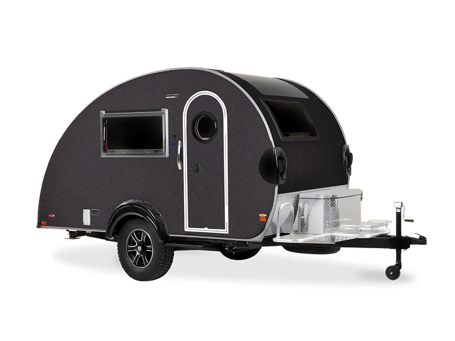 ORACAL 970RA Metallic Black DIY Tear Drop Trailer Wraps