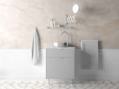ORACAL® 970RA Gloss Simple Gray Bathroom Cabinet Wraps