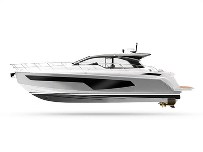 ORACAL 970RA Gloss Simple Gray Customized Yacht Boat Wrap