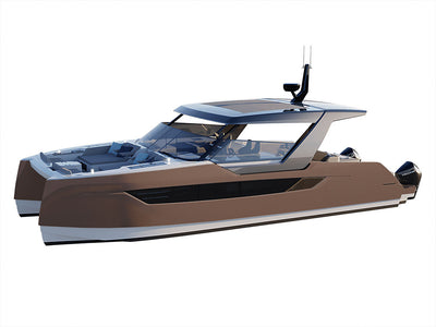 ORACAL 970RA Metallic Orient Brown Catamaran Dual-Hull Vinyl Film Wraps
