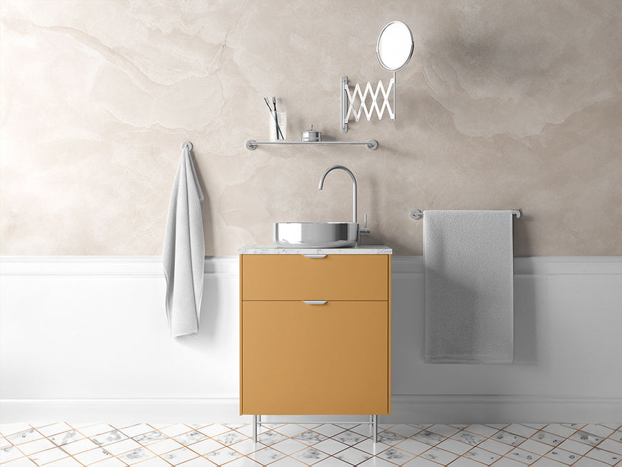 ORACAL® 970RA Matte Metallic Pyrite Bathroom Cabinet Wraps