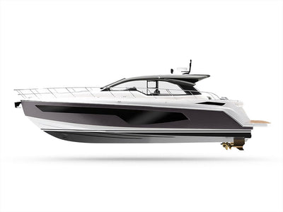 ORACAL 970RA Metallic Gray Cast Iron Customized Yacht Boat Wrap