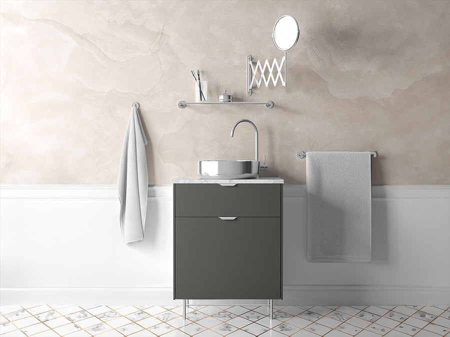 ORACAL® 970RA Matte Metallic Charcoal Bathroom Cabinet Wraps