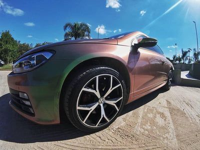 ORACAL® 970RA Gloss Avocado Close Up Vehicle Wrap
