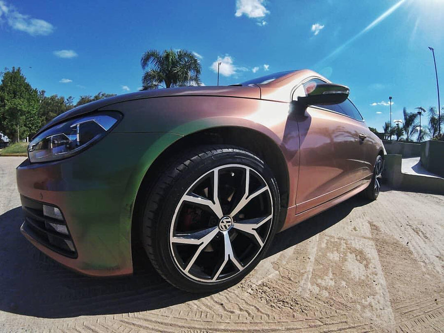 ORACAL® 970RA Gloss Avocado Close Up Vehicle Wrap