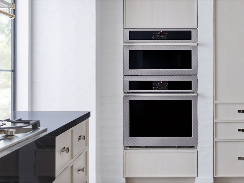 ORACAL 975 Carbon Fiber Silver Gray DIY Built-In Oven Wraps