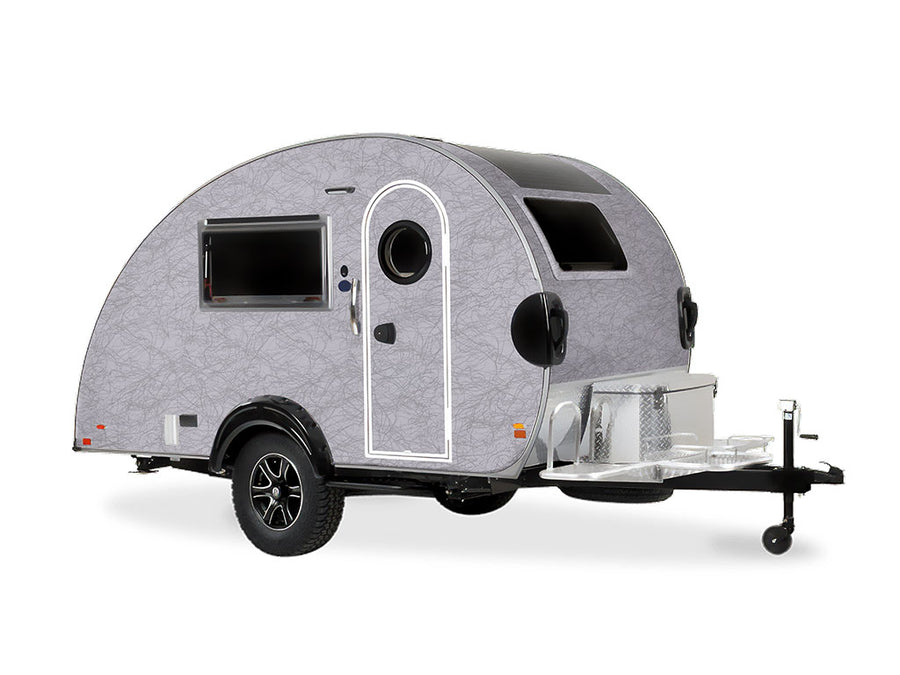 ORACAL 975 Premium Textured Cast Film Cocoon Silver Gray DIY Tear Drop Trailer Wraps