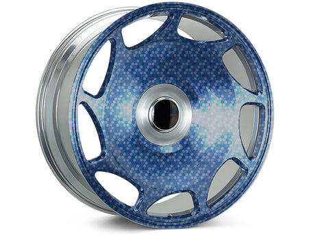 ORACAL® 975 Honeycomb Deep Blue Vinyl Rim Wrap