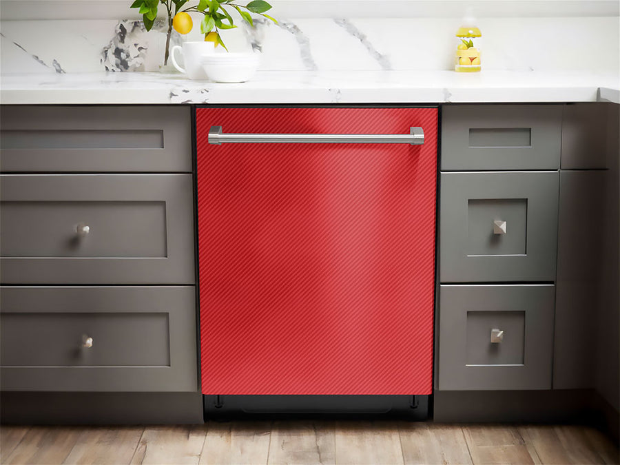 ORACAL® 975 Carbon Fiber Geranium Red Dishwasher Wraps