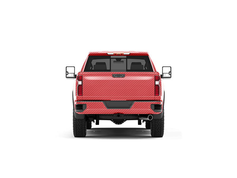 ORACAL 975 Carbon Fiber Geranium Red Truck Vinyl Wraps
