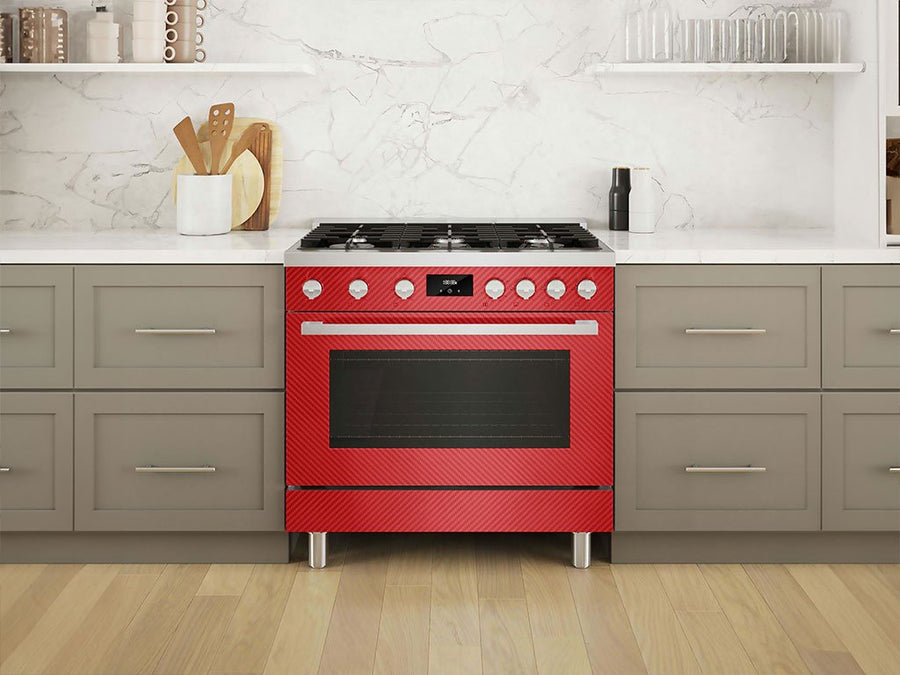 ORACAL® 975 Carbon Fiber Geranium Red Oven Wraps