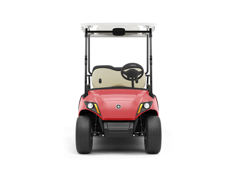 ORACAL 975 Carbon Fiber Geranium Red DIY Golf Cart Wraps