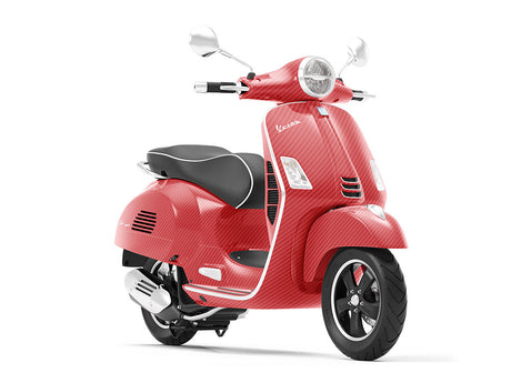 ORACAL® 975 Carbon Fiber Geranium Red Vinyl Scooter Wrap